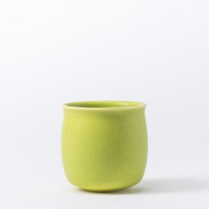 Set of 2 Medium Spring Apple Cups - Rounded Ceramic Tumblers