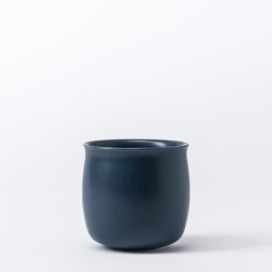 Set of 2 Medium Twilight Blue Drinking Cups - Smooth Handleless Shape