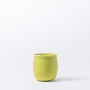 Set of 2 Small Spring Apple Tasting Cups - Rounded Ceramic Mini Set